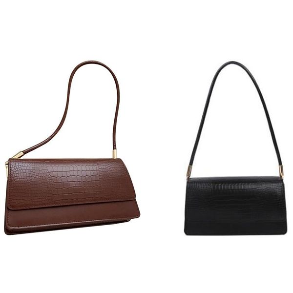 evening bags 2 pcs women baguette handbags solid colour aii match ladies underarm shoulder female armpit bag, black & dark brown
evening bags 2 pcs women baguette handbags solid colour aii match ladies underarm shoulder female armpit bag, black & dark brown