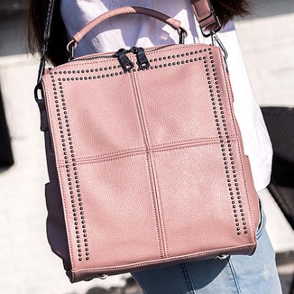 backpack pink purse for women genuine leather large capacity office lady shoulder bag fashion female soft leave travel backpacks
backpack pink purse for women genuine leather large capacity office lady shoulder bag fashion female soft leave travel backpacks