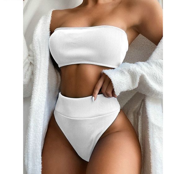 high waist bikinis bandeau swimsuits swimwear women black strapless biquini cut bathing suit beachwear, White;black
high waist bikinis bandeau swimsuits swimwear women black strapless biquini cut bathing suit beachwear, White;black