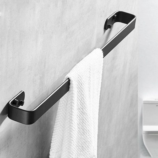 towel racks rack single layer wall-mounted balcony black finish aluminum modern bathroom accessories storage device
towel racks rack single layer wall-mounted balcony black finish aluminum modern bathroom accessories storage device
