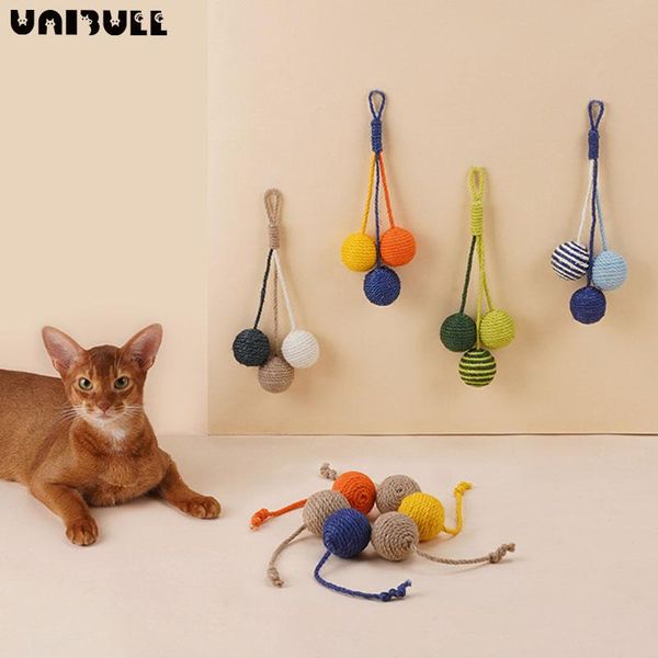 cat toys pet sisal rope weave ball teaser play chewing rattle scratch catch toy interactive chew for cute dog
cat toys pet sisal rope weave ball teaser play chewing rattle scratch catch toy interactive chew for cute dog