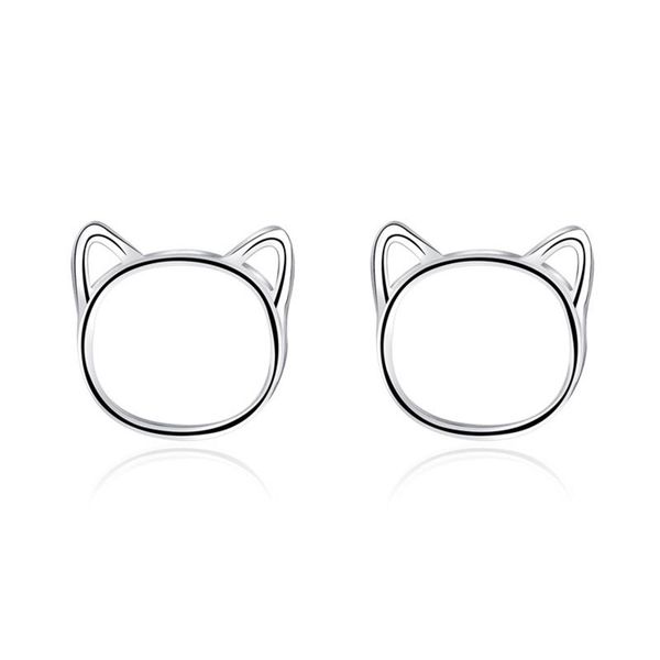 stud korean simple hollowed out cat earrings sweet cute girl silver color accessories creative women's party jewelry, Golden;silver
stud korean simple hollowed out cat earrings sweet cute girl silver color accessories creative women's party jewelry, Golden;silver