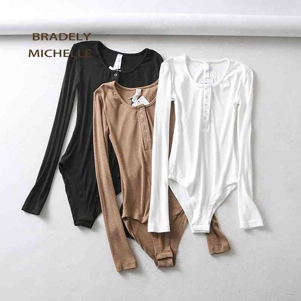 women slim long sleeve cotton bodysuits with hidden button female rompers streetwear bodysuit 210401, Black;white
women slim long sleeve cotton bodysuits with hidden button female rompers streetwear bodysuit 210401, Black;white