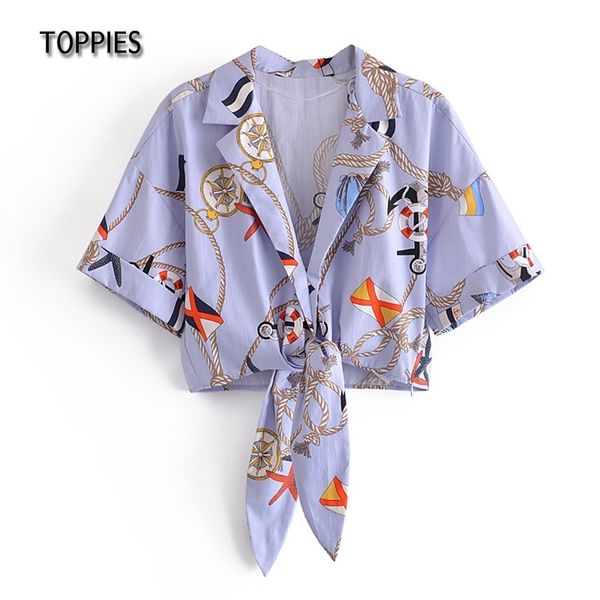 ies summer chain printing t-shirts knot crop woman short sleeve t shirts clothes 210412, White
ies summer chain printing t-shirts knot crop woman short sleeve t shirts clothes 210412, White