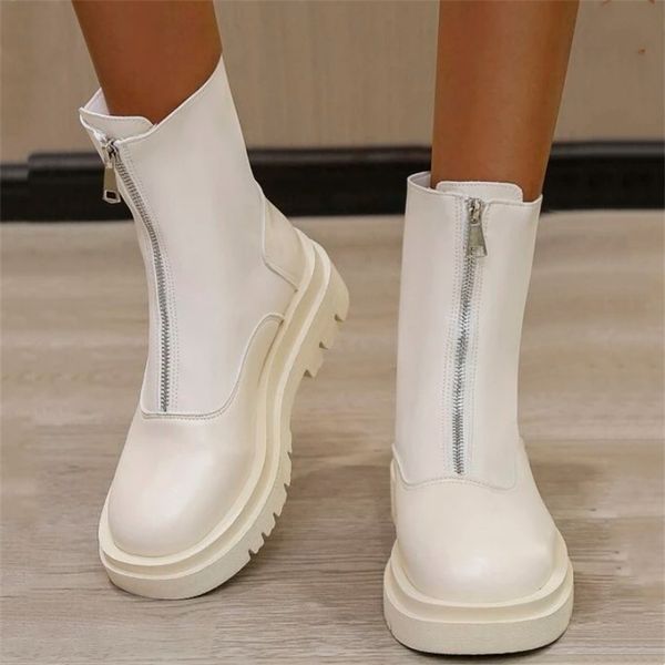 front zipper chunky platform women's boots solid black beige boots women round toe high heel ankle boots for women eu 35-40 211204
front zipper chunky platform women's boots solid black beige boots women round toe high heel ankle boots for women eu 35-40 211204