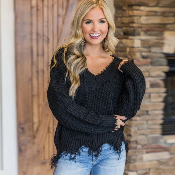 off the shoulder autumn sweater for women fringe distressed knitted female long sleeve pullover sweaters 210522, White;black
off the shoulder autumn sweater for women fringe distressed knitted female long sleeve pullover sweaters 210522, White;black