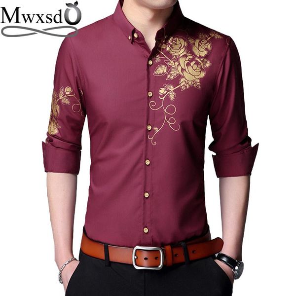 mwxsd brand mens casual printed shirt social long sleeve chemise homme formal cotton business male dress men's shirts, White;black
mwxsd brand mens casual printed shirt social long sleeve chemise homme formal cotton business male dress men's shirts, White;black