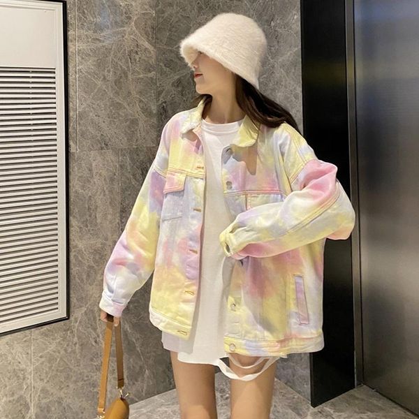 vintage loose denim jackets spring women multicolor chic single breasted students pockets fashion jean coat office lady women's, Black;brown
vintage loose denim jackets spring women multicolor chic single breasted students pockets fashion jean coat office lady women's, Black;brown