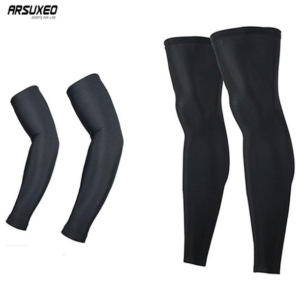 elbow & knee pads arsuxeo cycling sleeves mtb bike arm warmer+legwarmers uv protection jogging golf leggings, Black;gray
elbow & knee pads arsuxeo cycling sleeves mtb bike arm warmer+legwarmers uv protection jogging golf leggings, Black;gray