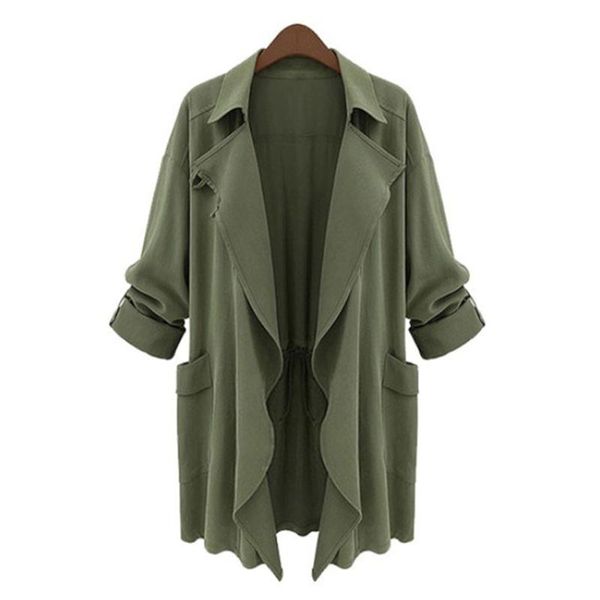 women's trench coats plus size womens coat ladies parka overcoat long jacket autumn outwear, Tan;black
women's trench coats plus size womens coat ladies parka overcoat long jacket autumn outwear, Tan;black