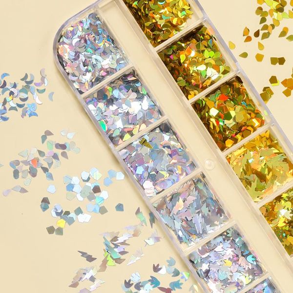 nail art decorations holographic aurora nails sequins various shapes gold and silver 3d super flash horse eye mixed diy, Silver;gold
nail art decorations holographic aurora nails sequins various shapes gold and silver 3d super flash horse eye mixed diy, Silver;gold