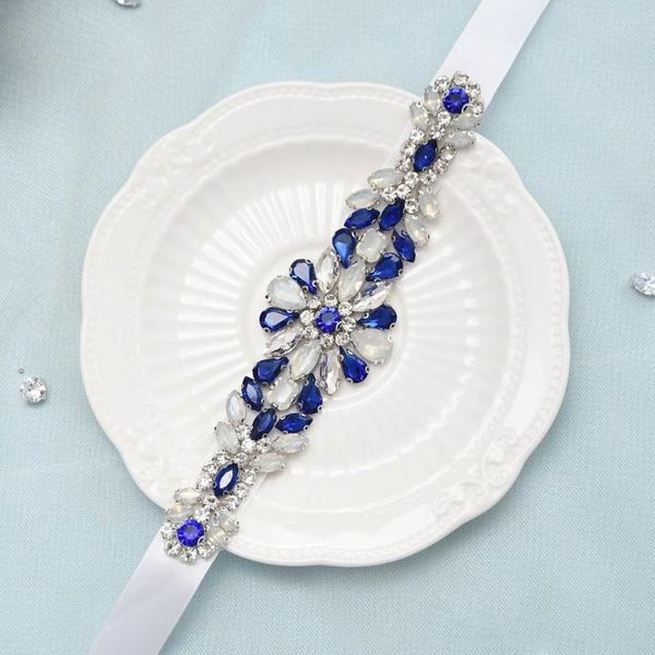 wedding sashes trixy s424 delicate royal blue rhinestone belts bridal belt jeweled sparkle dress, White
wedding sashes trixy s424 delicate royal blue rhinestone belts bridal belt jeweled sparkle dress, White