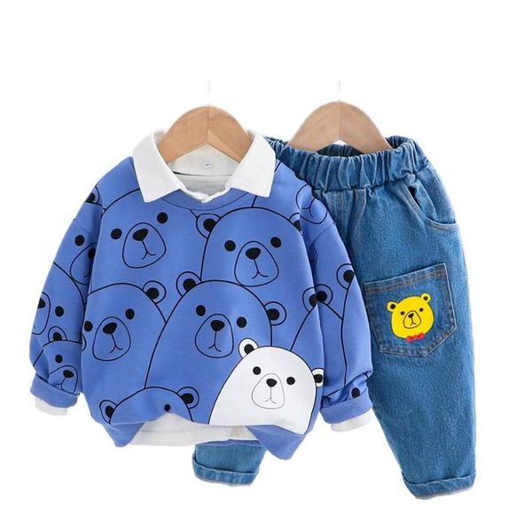 clothing sets boys autumn baby bear pattern outfits 2pcs sweatert shirt jeans children casual sport suit born tracksuit, White
clothing sets boys autumn baby bear pattern outfits 2pcs sweatert shirt jeans children casual sport suit born tracksuit, White