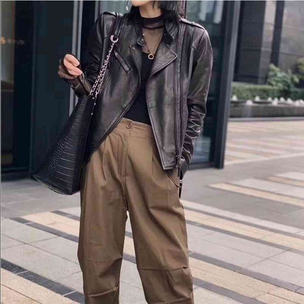 jackets natural women's lambskin bomber biker jacket long sleeves zipper 100% sheepskin leather coat, Black;brown
jackets natural women's lambskin bomber biker jacket long sleeves zipper 100% sheepskin leather coat, Black;brown