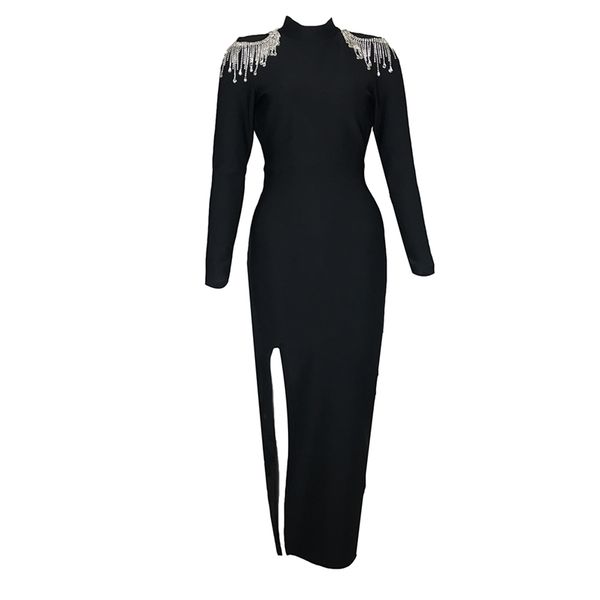 bandage dress women summer autumn winter long sleeve beading backless maxi elegant party club clothes 210515, Black;gray
bandage dress women summer autumn winter long sleeve beading backless maxi elegant party club clothes 210515, Black;gray