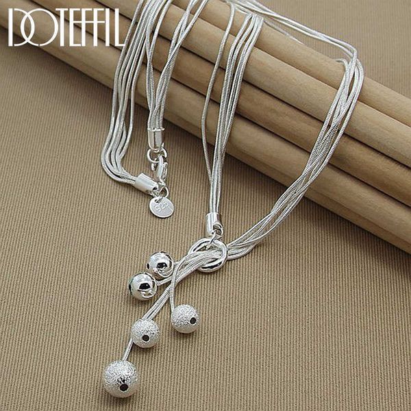 designer necklace 925 sterling silver five snake chain frosted smooth bead ball for women wedding engagement fashion jewelry
designer necklace 925 sterling silver five snake chain frosted smooth bead ball for women wedding engagement fashion jewelry