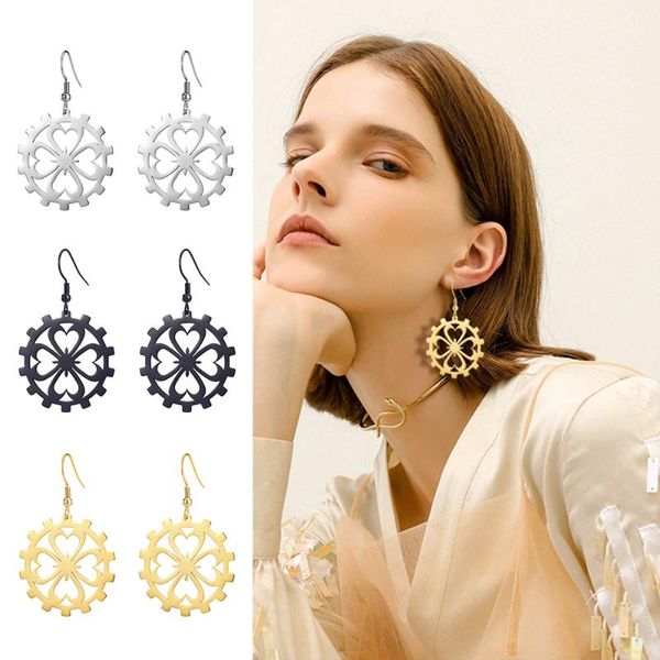 dangle & chandelier skyrim boho ethnic heart gear drop earrings trendy stainless steel golden black korean pendant earring jewelry for women, Silver
dangle & chandelier skyrim boho ethnic heart gear drop earrings trendy stainless steel golden black korean pendant earring jewelry for women, Silver