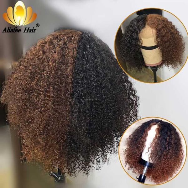 aliafee ombre curly bob wig 13x4 lace front wigs 150% human hair remy glueless with baby for women1, Black;brown
aliafee ombre curly bob wig 13x4 lace front wigs 150% human hair remy glueless with baby for women1, Black;brown