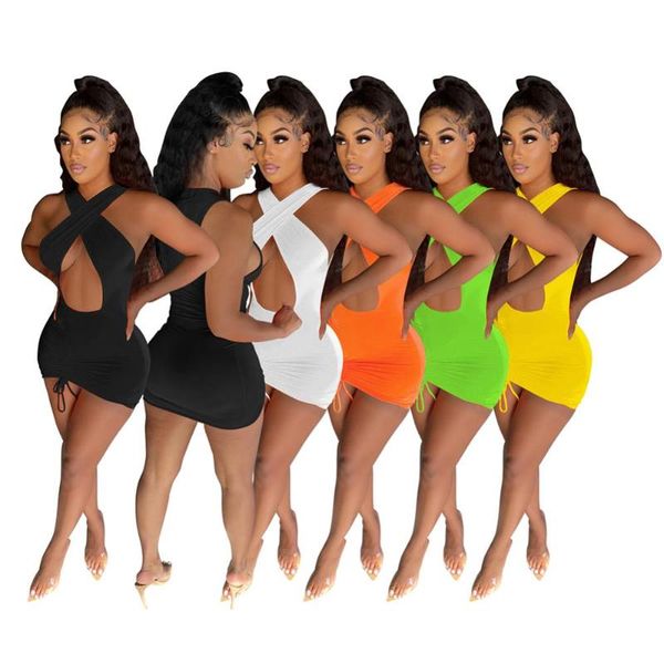 casual dresses solid sleeveless crisscross halter neck hollow out dress bodycon ruched v mini pencil drawstring skinny pleated, Black;gray
casual dresses solid sleeveless crisscross halter neck hollow out dress bodycon ruched v mini pencil drawstring skinny pleated, Black;gray