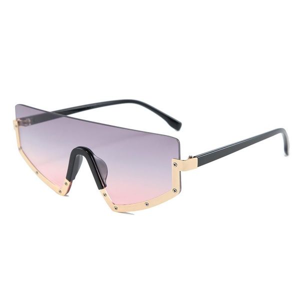 sunglasses oversized half frame one piece women vintage triangle cat eye gradient rivet eyewear street snap shades, White;black
sunglasses oversized half frame one piece women vintage triangle cat eye gradient rivet eyewear street snap shades, White;black