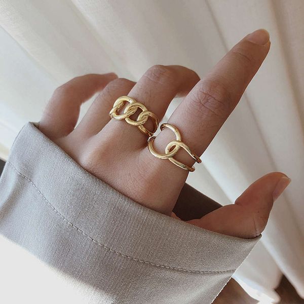 colorful gold female minority design sense of personality knot interwoven ring korean student simple fashion jewelry, Black
colorful gold female minority design sense of personality knot interwoven ring korean student simple fashion jewelry, Black