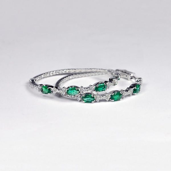 hoop & huggie caoshi vintage high-quality earrings for women brilliant green/white crystal aesthetic anniversary gift mom, Golden;silver
hoop & huggie caoshi vintage high-quality earrings for women brilliant green/white crystal aesthetic anniversary gift mom, Golden;silver