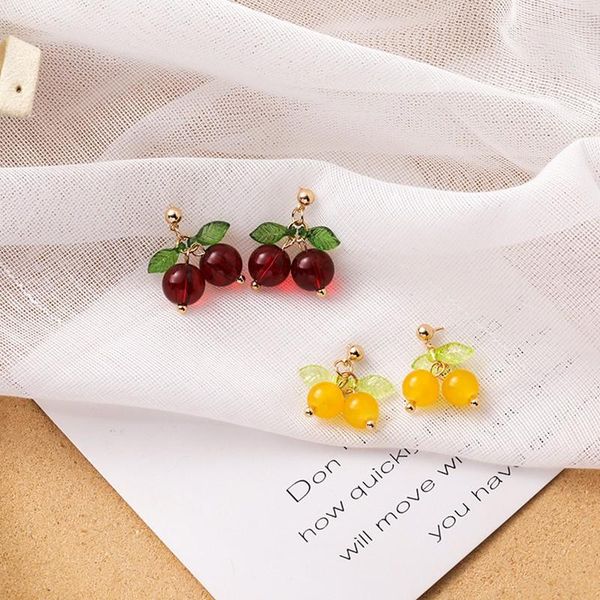korean sweet fresh fruit modelling women earrings fashion small elegant temperament resin stud 2021, Golden;silver
korean sweet fresh fruit modelling women earrings fashion small elegant temperament resin stud 2021, Golden;silver