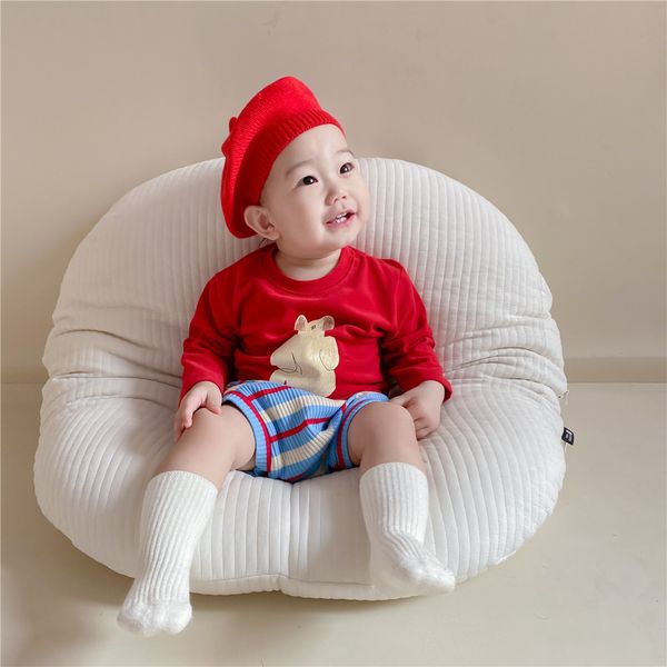 spring simple printing loose casual striped t-shirt + shorts 2 piece set born girl clothes baby set(no hat) 210515, White
spring simple printing loose casual striped t-shirt + shorts 2 piece set born girl clothes baby set(no hat) 210515, White