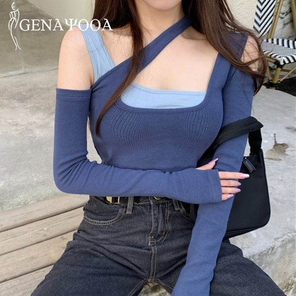 genayooa shirts for stylish long sleeve contrast color crop slim t shirt women fake two piece ladies 210417, White
genayooa shirts for stylish long sleeve contrast color crop slim t shirt women fake two piece ladies 210417, White