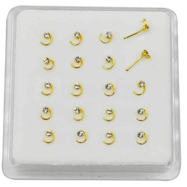 other 20pcs/pack 925 sterling silver swirl nose bone with crystal piercing jewelry, Slivery;golden
other 20pcs/pack 925 sterling silver swirl nose bone with crystal piercing jewelry, Slivery;golden