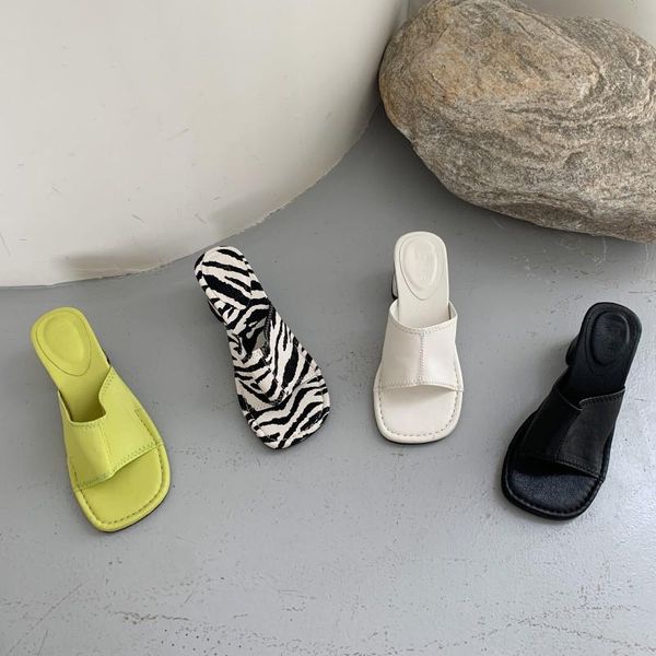 sandals fashion zebra slippers women slip on med heels slides brand peep toe mules soft shoes casual flip flops sandalias mujer, Black
sandals fashion zebra slippers women slip on med heels slides brand peep toe mules soft shoes casual flip flops sandalias mujer, Black