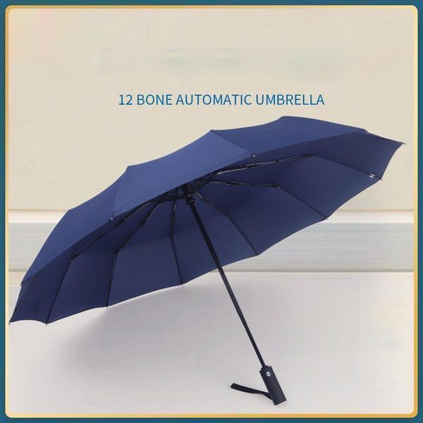 umbrellas fully-automatic solid color umbrella increase business 12 bones three-folding adults 190t nylon fabric black coating
umbrellas fully-automatic solid color umbrella increase business 12 bones three-folding adults 190t nylon fabric black coating