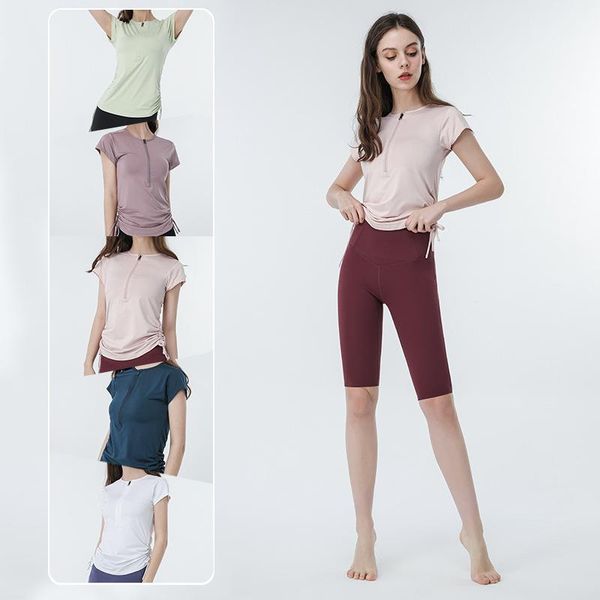 yoga outfit sports women's tight drawstring running workout quick-drying t-shirt thin wear short sleeve summer
yoga outfit sports women's tight drawstring running workout quick-drying t-shirt thin wear short sleeve summer