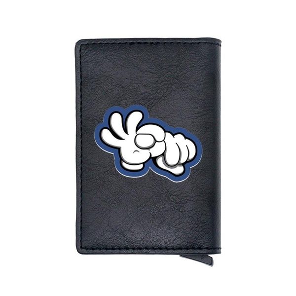 card holders funny gesture design fashion digital printing leather holder wallet men women aluminum multifunction mini thin purse gift, Brown;gray
card holders funny gesture design fashion digital printing leather holder wallet men women aluminum multifunction mini thin purse gift, Brown;gray