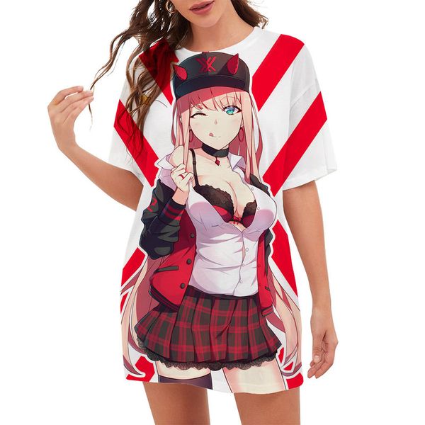 cloocl darling in the franxx zero two women tee printed lady clothes loose short sleeve teens harajuku leisure outfits, White
cloocl darling in the franxx zero two women tee printed lady clothes loose short sleeve teens harajuku leisure outfits, White