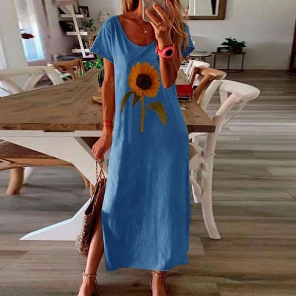 casual dresses 5xl women sunflower print pencil dress 2021 ladies side slit beach long summer o neck loose sundress plus size, Black;gray
casual dresses 5xl women sunflower print pencil dress 2021 ladies side slit beach long summer o neck loose sundress plus size, Black;gray