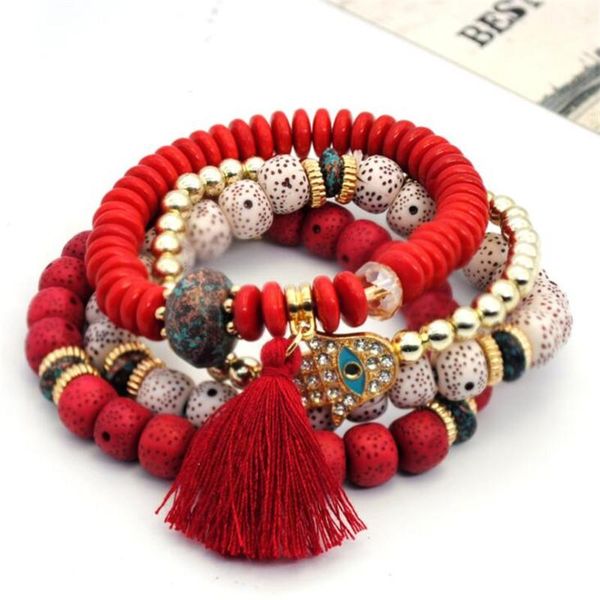 charm bracelets fashion boho multilayer pulsera mujer 4pcs/set handmade beaded tassel wrist palm bracelet set for women gift, Golden;silver
charm bracelets fashion boho multilayer pulsera mujer 4pcs/set handmade beaded tassel wrist palm bracelet set for women gift, Golden;silver