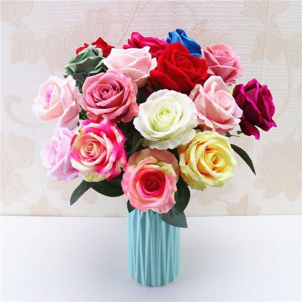 velvet rose floral bouquet fake flower arrange table daisy wedding flowers decor party accessory flores decorative & wreaths
velvet rose floral bouquet fake flower arrange table daisy wedding flowers decor party accessory flores decorative & wreaths