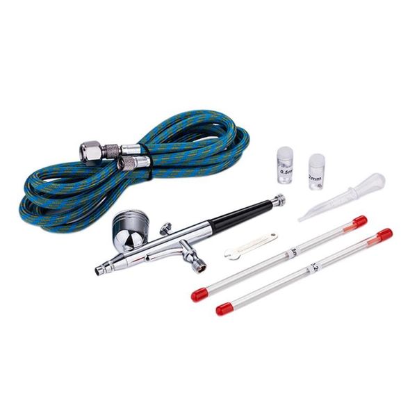 professional spray guns gravity dual-action mini airbrush paint nail tool makeup set face tattoo art diy 0.2mm/0.3mm/0.5mm