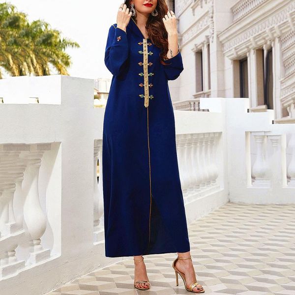 ethnic clothing 2021 summer muslim solid color phnom penh hand-sewn drill hooded robe long sleeve v-neck women's dress, Red
ethnic clothing 2021 summer muslim solid color phnom penh hand-sewn drill hooded robe long sleeve v-neck women's dress, Red