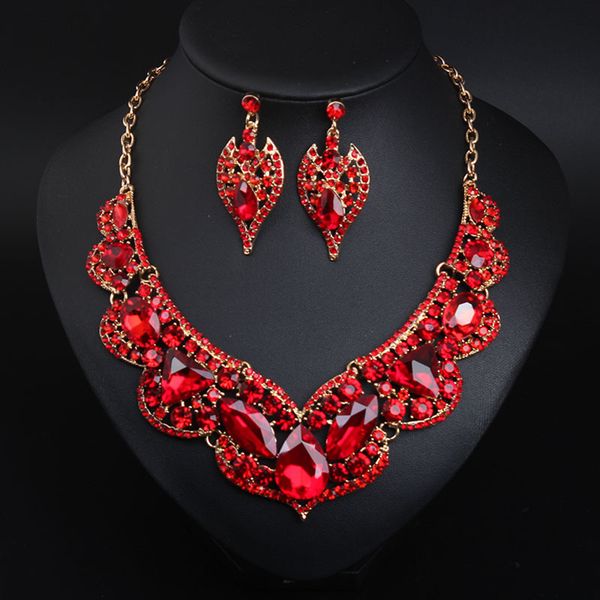 jewelry set exaggerated red collarbone necklace earring set bridal dress female jewelry, Slivery;golden
jewelry set exaggerated red collarbone necklace earring set bridal dress female jewelry, Slivery;golden