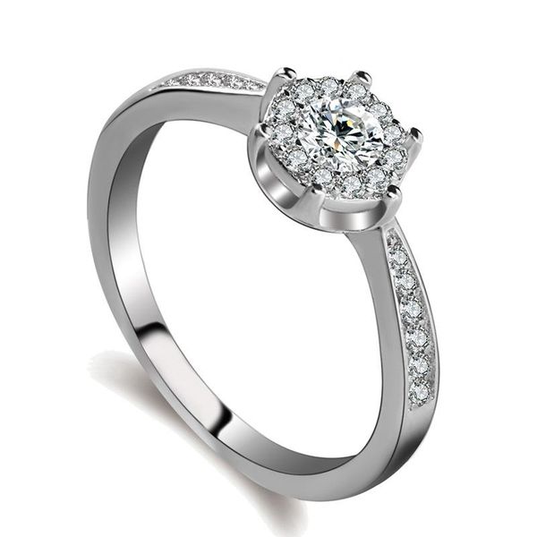 wedding rings silver color ring six caws european flower crystal engagement tail for gift women cz party jewelry, Slivery;golden
wedding rings silver color ring six caws european flower crystal engagement tail for gift women cz party jewelry, Slivery;golden