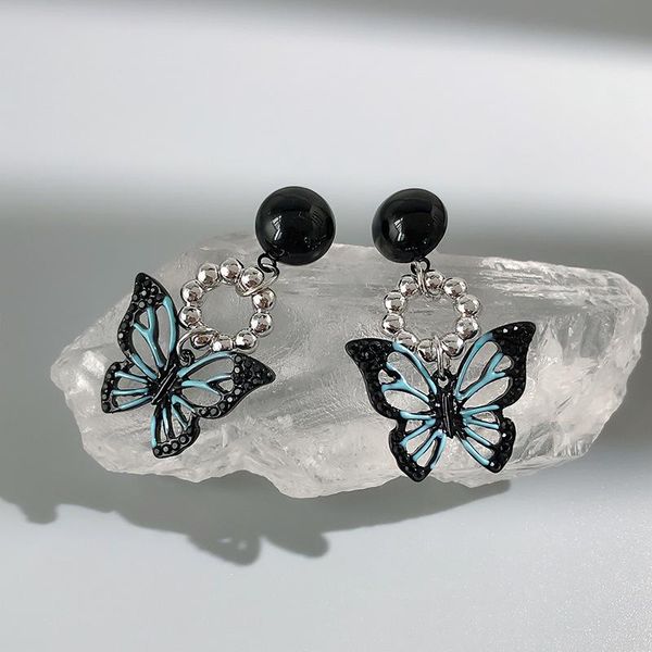 stud cool punk blue black rhinestone hollow butterfly dangle metal earrings necklace for women girl party jewelry gifts, Golden;silver
stud cool punk blue black rhinestone hollow butterfly dangle metal earrings necklace for women girl party jewelry gifts, Golden;silver