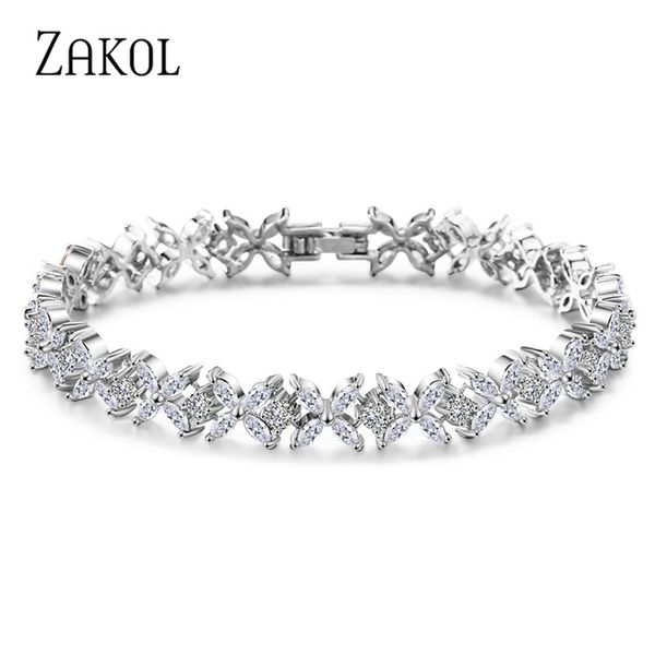 zakol classic white marquise cut cubic zircon chain & link bracelets bangles flower bridal wedding jewelry for women fsbp094 211124, Black
zakol classic white marquise cut cubic zircon chain & link bracelets bangles flower bridal wedding jewelry for women fsbp094 211124, Black