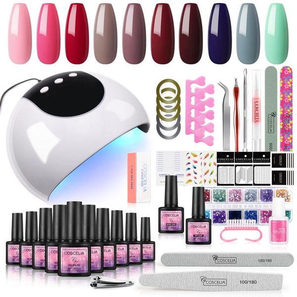 nail art kits coscelia set uv led lamp dryer with 10 pcs gel polish kit soak off manicure tools files design
nail art kits coscelia set uv led lamp dryer with 10 pcs gel polish kit soak off manicure tools files design