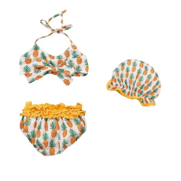 3pcs breathable little girls swimwear suit, summer children pineapple printing lace up split swimsuit + hat set 0-24m one-pieces, Black
3pcs breathable little girls swimwear suit, summer children pineapple printing lace up split swimsuit + hat set 0-24m one-pieces, Black