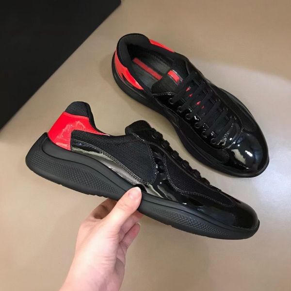2021 sales of men's fashion america cup design patent leather and nylon luxury shoes mkj0001, Black
2021 sales of men's fashion america cup design patent leather and nylon luxury shoes mkj0001, Black