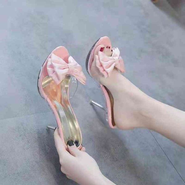 sandals women slippers bowknot high heeled butterfly-knot casual shoes mules pvc transparent clear open toe female slipper 5tia, Black
sandals women slippers bowknot high heeled butterfly-knot casual shoes mules pvc transparent clear open toe female slipper 5tia, Black