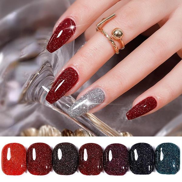 nail gel reflective glitter super laser polish effect sparkling semi permanent vip3 colors beauty uv lacque, Red;pink
nail gel reflective glitter super laser polish effect sparkling semi permanent vip3 colors beauty uv lacque, Red;pink