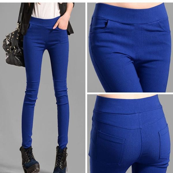 women's leggings women autumn high-waist pocket candy-colored pants trousers elastic thin skinny leg, Black
women's leggings women autumn high-waist pocket candy-colored pants trousers elastic thin skinny leg, Black